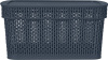 Корзина для хранения Keeplex Ajur с крышкой 5л 28,1х18,5х13,9см космический серый KL411311026