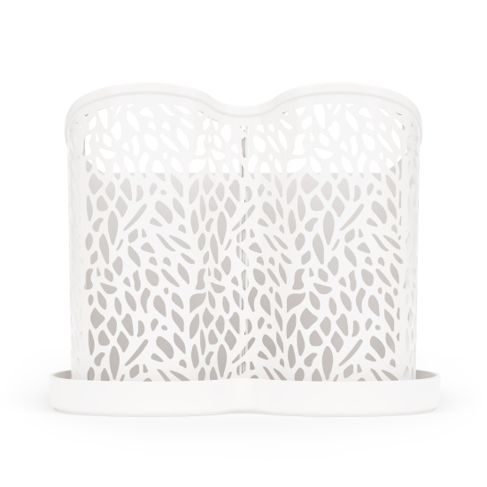 Подставка под столовые приборы "Сердце" белый М6252