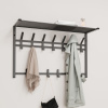 Вешалка с полкой 2-х ярусная "Торонто 32", hanger with shelf (Графит) ВСПТ32  ГР,,