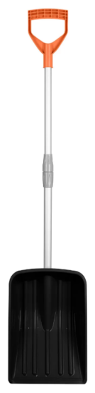 Лопата снеговая "Saturn" с телескопическим черенком для автомобиля, Max 114см (оранж.)221404105/02