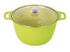 Кастрюля 6,0л со стекл. кр. АП "Trendy style" (lime) к61tsl