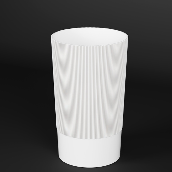 Ваза под срезку "Версаль" Д200мм, В340мм (белый) М8965