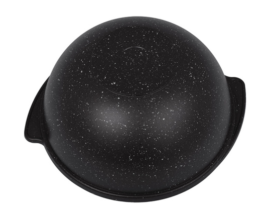 Казан для плова 3,5л со стеклянной кр.  АП (темный мрамор) кмт37а