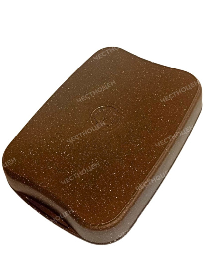 Противень 400*295*50мм АП  (кофейный мрамор) пмк03а