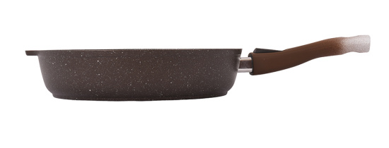 Сковорода 280/65 мм со съемной ручкой,антипригарное покрытие(кофейный мрамор) смк283а Сковорода 280/65 мм со съемной ручкой,антипригарное покрытие(кофейный мрамор) смк283а