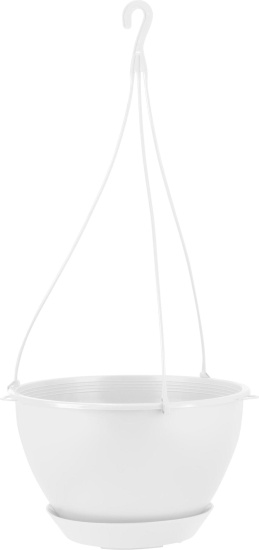 Горшок подвесной c фиксируемым поддоном InGreen Афина 4,5 Л, белоснежный жасмин IG146110048