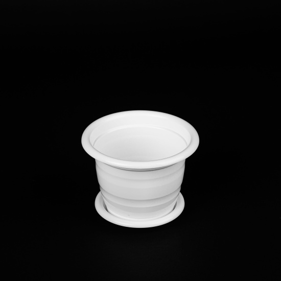 Горшок цв."Виола" 1,0л. с под. М1529 белый