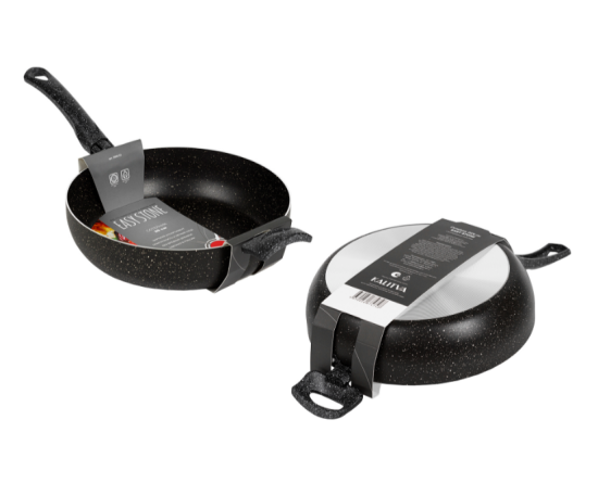 Сотейник 260 мм, 2 руч, б/кр, а/п. Easy Stone Induction. Алюминий марки А5 62692611