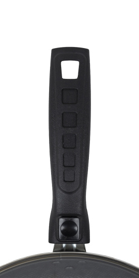 60682034 Сковорода 200мм 1 ручка,стеклянная крышка внутри полихромное покрытие "Кружево"