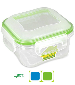 Контейнер герметичный "Спессо" 0,45л квадратный С228-01-КОЛ