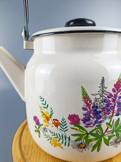 Чайник для плиты 3,5л "Люпины" С-2713П2/4Жм