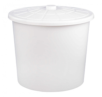 Бак универсальный 75л (белый)(с крышкой) белый М6924 