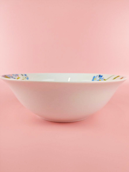 Салатник Eclipse "Букет незабудок" 970 мл, 20,5 см, 8" с8-5238#  (эконом) фарфор 78287