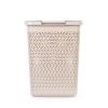 Корзина д/белья "Элемент" 30л узкая (бежевый) М9084