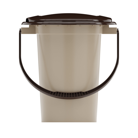 Ведро-туалет 17л. (уп.10) бежевый М1526 