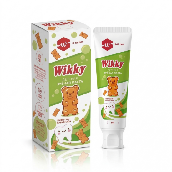 Паста зубная детская Wikky 50гр Мармелад