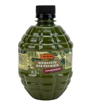 Жидкость для розжига 0,5л парафиновая BOYSCOUT 61036 Жидкость для розжига 0,5л парафиновая BOYSCOUT 61036