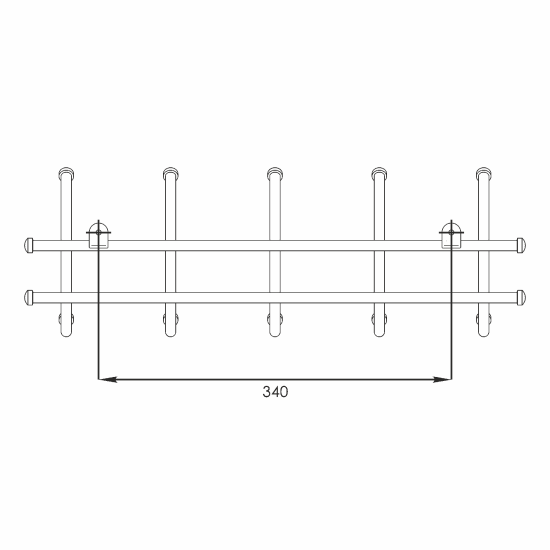 Вешалка "Норма 5" Коричневый