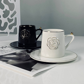 Чайный набор 4пр. 220мл в под.уп.(х12)Фарфор 133-465