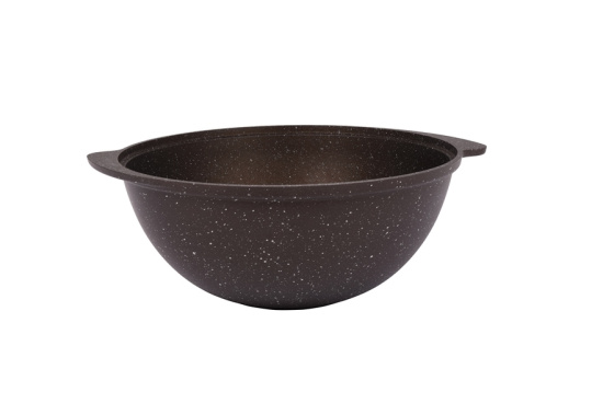 Казан для плова 3,5л со стекл.кр. АП (кофейный мрамор) кмк37а