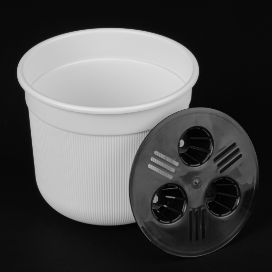 Горшок цв. "Сканди" 10л (с дренажной вставкой) (белый) М9171