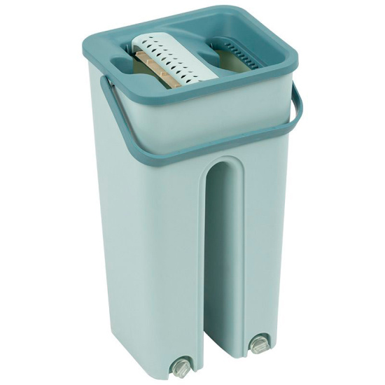 Швабра для пола с насадкой из микрофибры и ведром Clean hands 310459