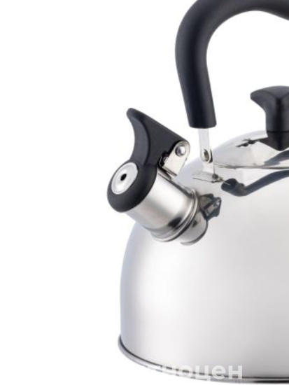 Чайник для плиты 2,5л со свистком, черная ручка НМ 55207