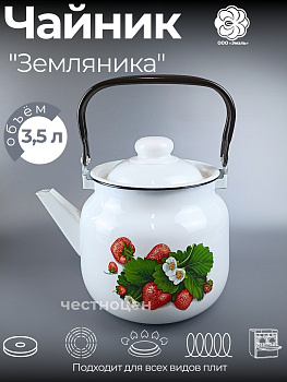 Чайник для плиты 3,5л 01-2713/4-Земляника