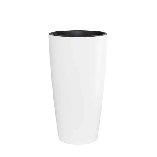 Кашпо "Рондо" 35л (со вставкой 15л) (белый) М8879