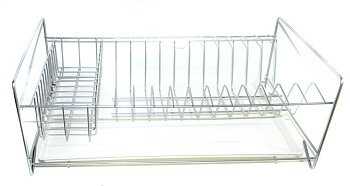 Тарелосушка настольная одноярусн.цинк с поддоном