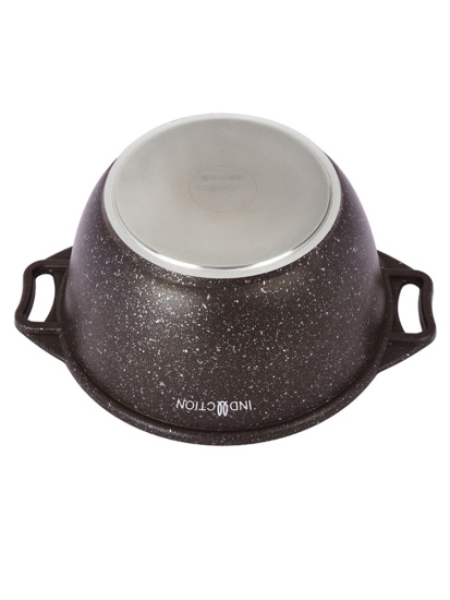 Кастрюля 3,0л со стекл. кр. АП (кофейный мрамор) Marble Induction кмки32а Кастрюля 3,0л со стекл. кр. АП (кофейный мрамор) Marble Induction кмки32а