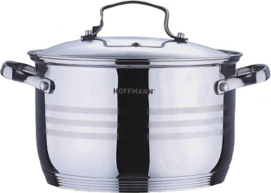 Кастрюля 6,5л, нержавеющая сталь, НМ 51124 (24см)