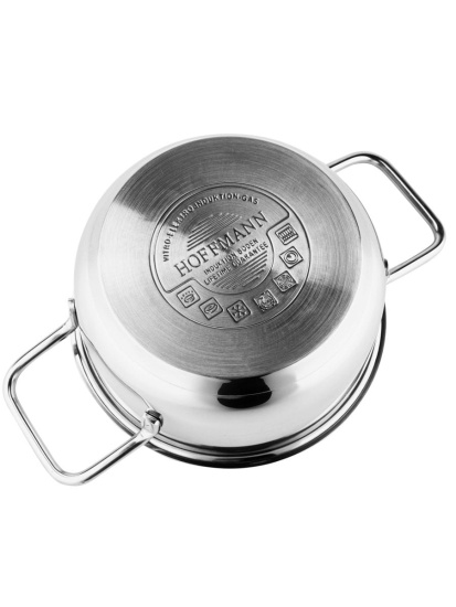 Кастрюля 1,6л нержавеющая стальс крышкой 3-х сл. капс. дно НМ 5316 (16 см) Кастрюля 1,6л нержавеющая стальс крышкой 3-х сл. капс. дно НМ 5316 (16 см)