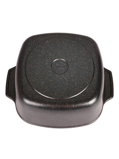 Кастрюля-жаровня 4л квадратная 260х260 со стекл. крышкой,АП линия "Granit Ultra"(blue) жкгг42а