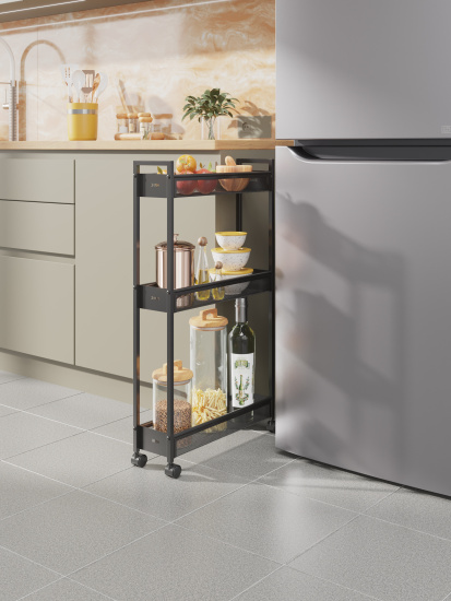 Этажерка "Вишера 13" (Черный) 