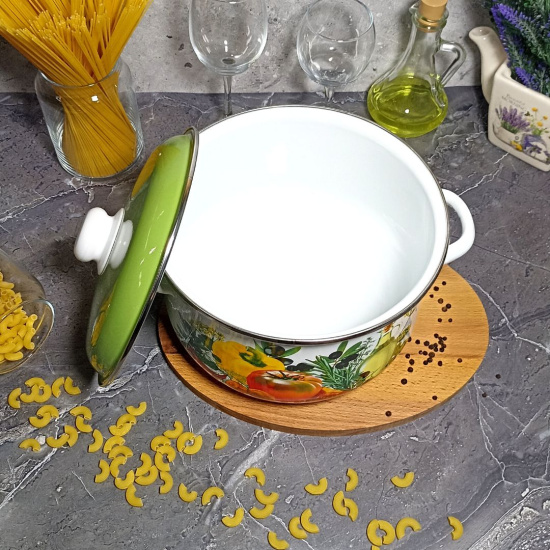 Кастрюля конич. 5,5 л. белосн. Европейская кухня 1с47я