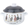 КАСТРЮЛЯ AGNESS ЭМАЛИРОВАННАЯ С ЭМАЛ.КРЫШКОЙ СЕРИЯ "FAMILY FARM", 2.8 Л, 20*12 СМ (934-622)