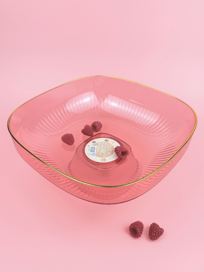 Ваза на ножке 23см (пластик) цвет микс OLS-033А-43