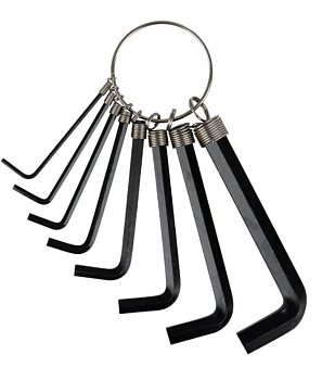 Набор ключей шестигранных на кольце 8шт 100696 Набор ключей шестигранных на кольце 8шт 100696