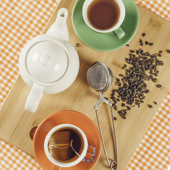 Сито-щипцы металлические для чая на блистере RA-378/ID1566