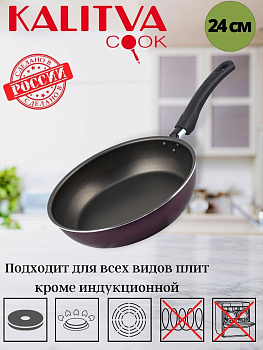 Сковорода 240мм без крышки, 1 ручка Сплав А5 3672413 (серия VIOLET) Сковорода 240мм без крышки, 1 ручка Сплав А5 3672413 (серия VIOLET)