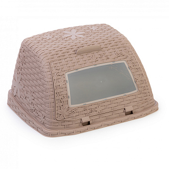 Хлебница "Плетенка"  св.коричневый М4903