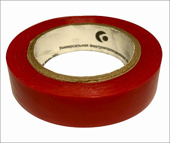 Изолента ПВХ красная 15мм*7,5м 17-01-004