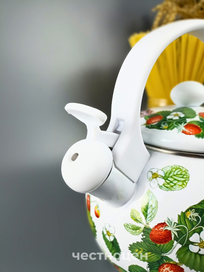 ЧАЙНИК AGNESS ЭМАЛИРОВАННЫЙ СО СВИСТКОМ, 2,2Л, ИНДУКЦИОННОЕ ДНО 934-569