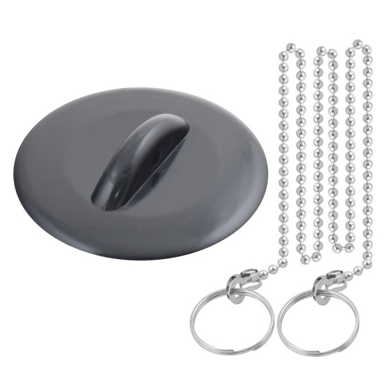 Пробка для ванной резиновая Ретро с цепочкой ID9954