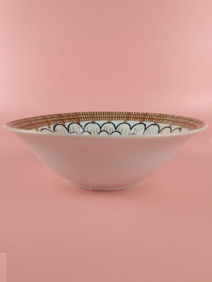 Салатник Lavenir "Нимфея" 320 мл, 15,5 см, 6" сгк6-5017 гладкий край фарфор 104172