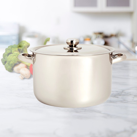 Кастрюля 10,0л цельнотянутая (280 мм) 1с2582