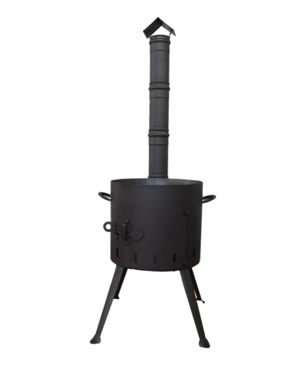 Печь для казана 12л с трубой (406мм) пкзт012