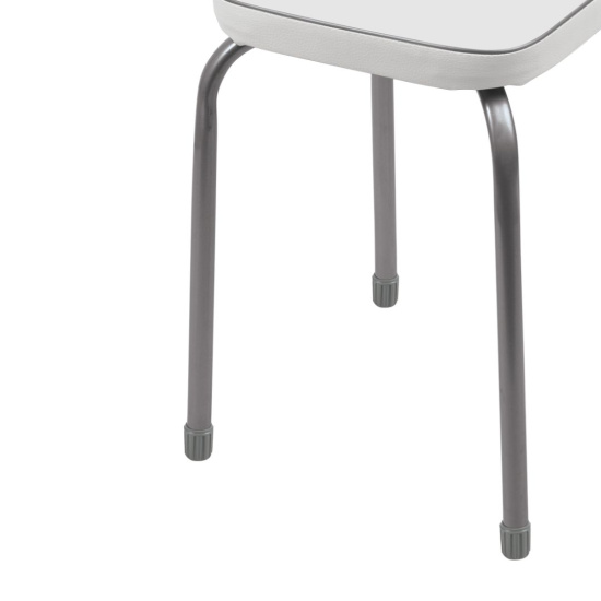 Табурет "Фабрик 3" без обода на 4-х опорах ТФ03 светло-серый