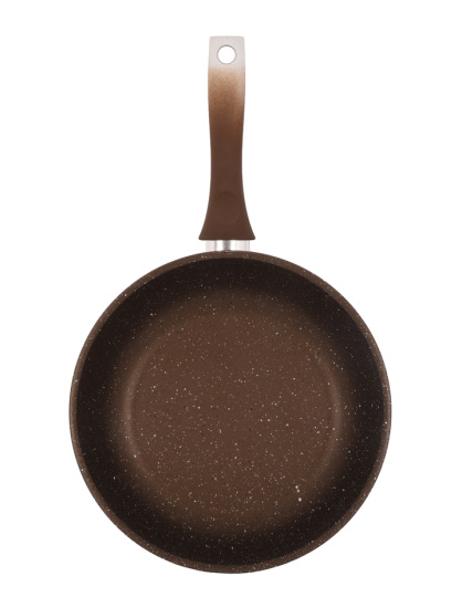 Сковорода 260/60 мм с ручкой,стеклянной крышкой,антипригарное покрытие(кофейный мрамор)  смк26603а  Сковорода 260/60 мм с ручкой,стеклянной крышкой,антипригарное покрытие(кофейный мрамор)  смк26603а